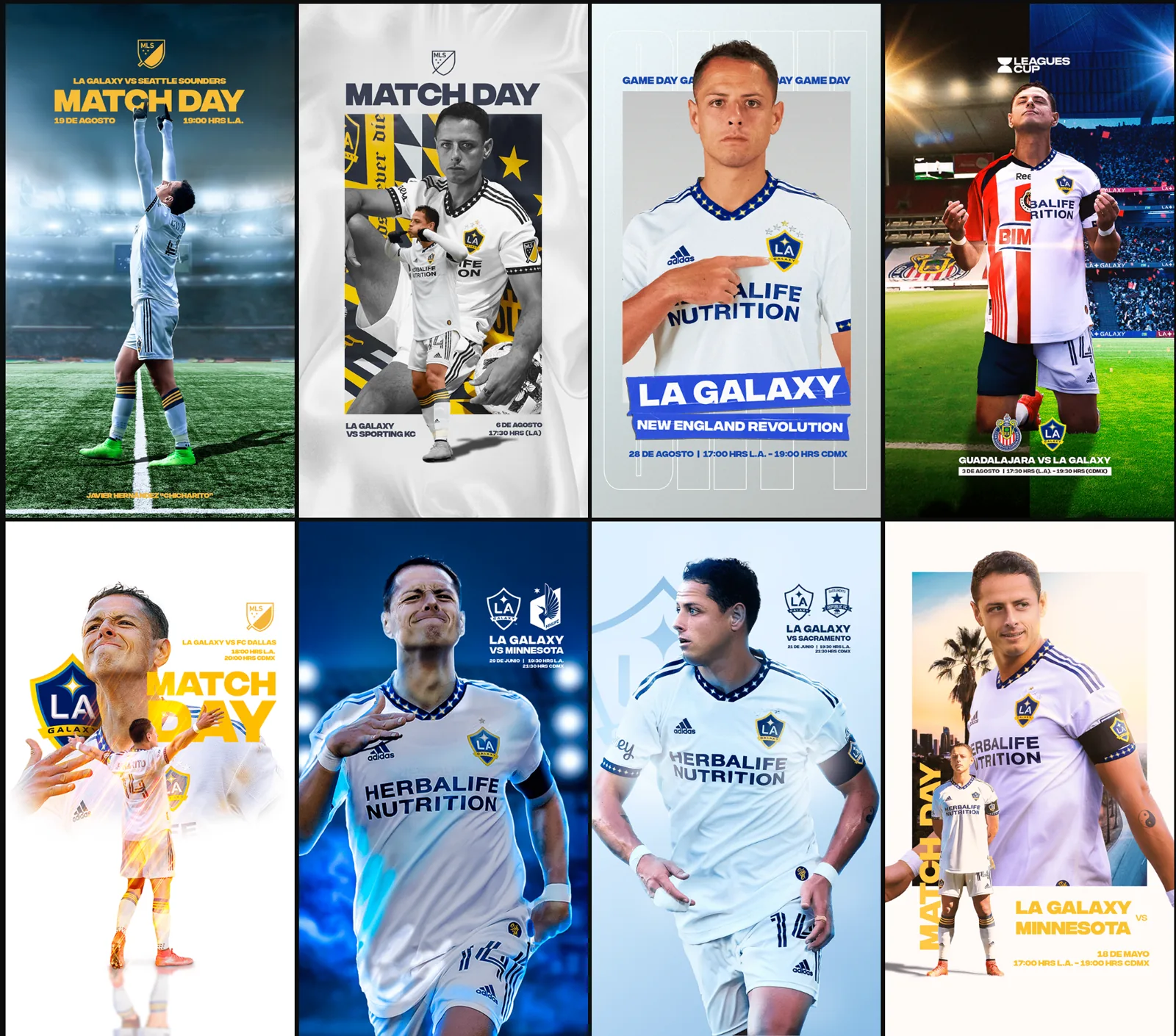 Matchdays de Chicharito Hernández con LA Galaxy en la MLS