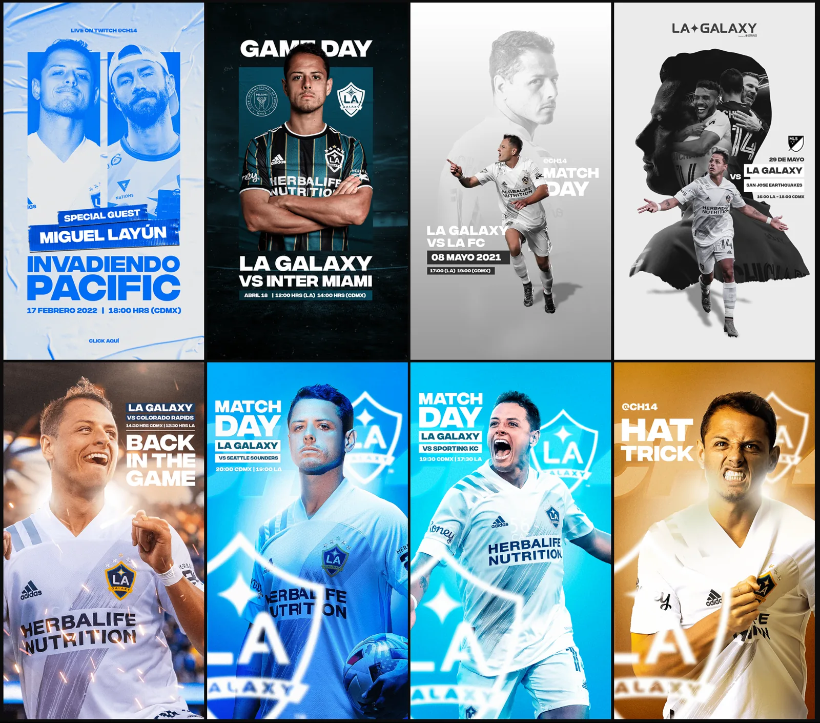 Matchdays y piezas especiales de Chicharito Hernández con LA Galaxy
