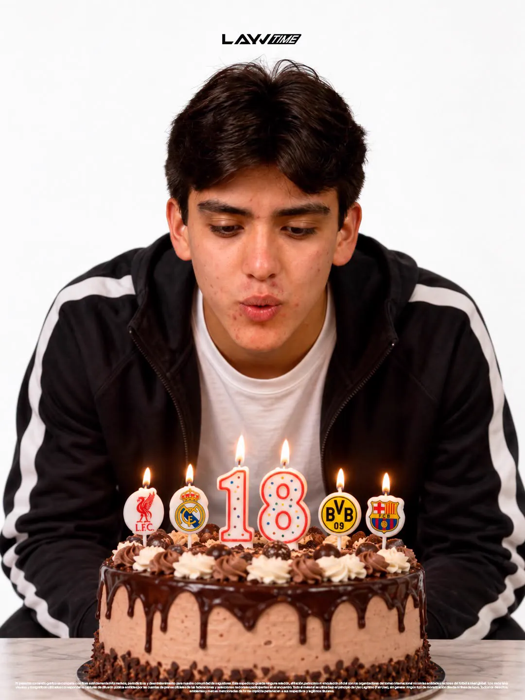 Cumpleaños 18, contenido viral de fútbol para Layvtime