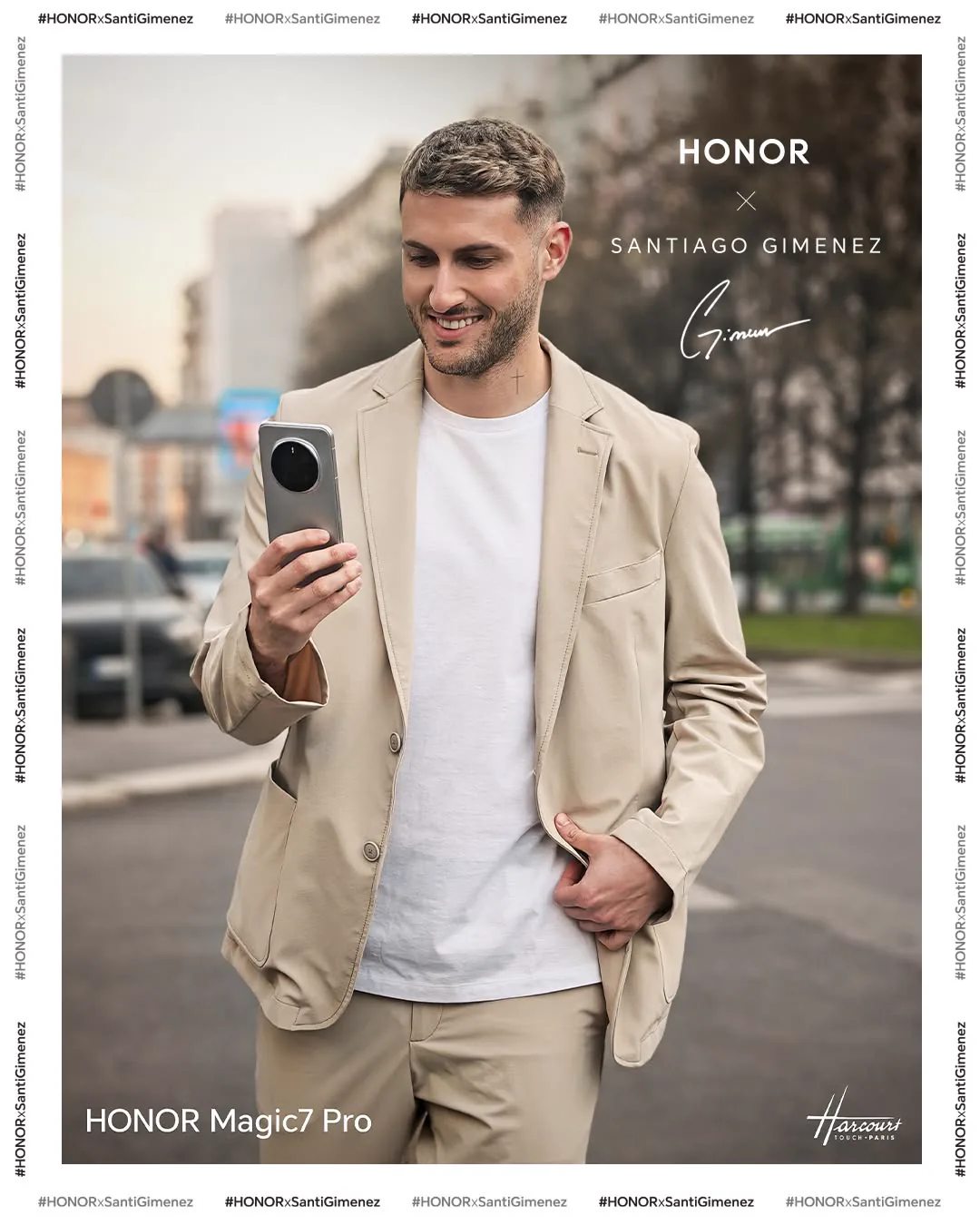 Campaña HONOR x Santiago Giménez para el Magic7 Pro